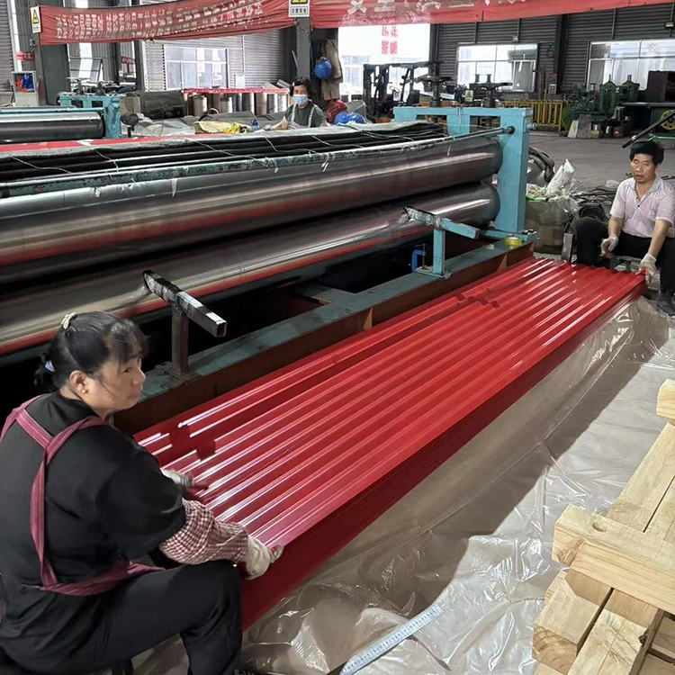 Copertura in metallo ondulato verniciato a colori